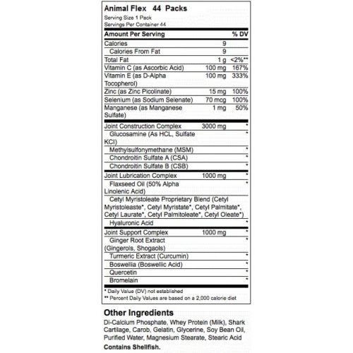 ANIMAL FLEX Universal Nutrition 44 Packs