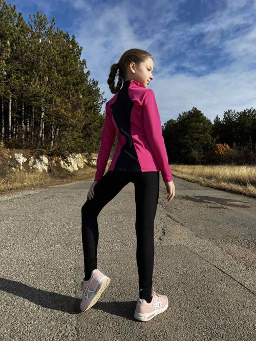 Children's blouse with long sleeves  KHEALTH WINTER PINK