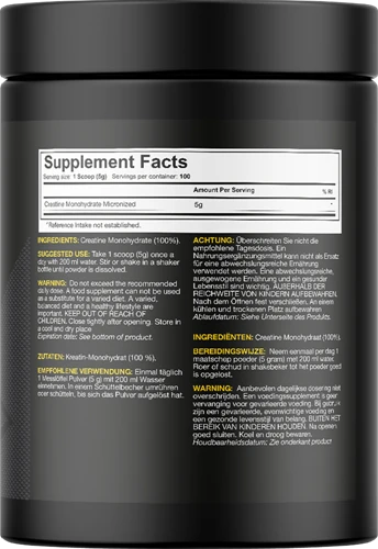 Dedicated Nutrition Premium Micronised Creatine Monohydrate - 500 g 