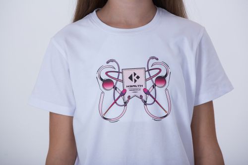 Детска тениска KHEALTH RG WHITE