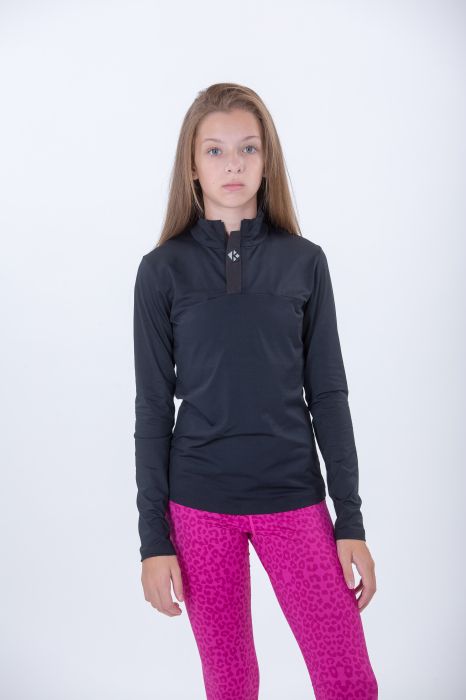 Children's blouse with long sleeves KHEALTH WINTER BLACK 