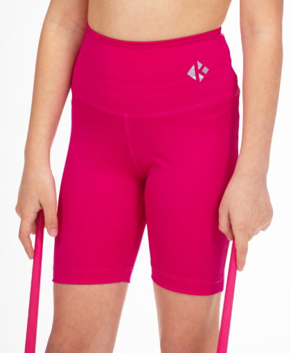 Girls' Biker Shorts KHEALTH NEON PINK